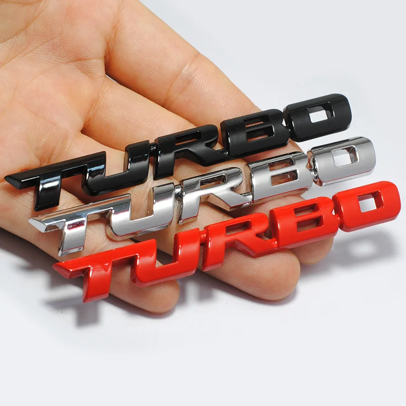 Фирменная 3D наклейка для стайлинга автомобилей Металлическая Эмблема Turbo задний значок задней двери для Ford Focus 2 3 ST RS Fiesta Mondeo Tuga Ecosport Fusion