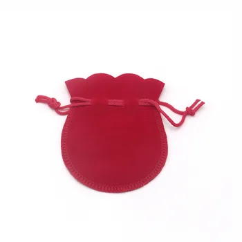 買取 10 ピース/ロット 7*9 センチメートル送料格安カラフルなベルベットバッグジュエリー包装袋結婚式クリスマスギフトバッグ巾着ポーチひょうたん形状