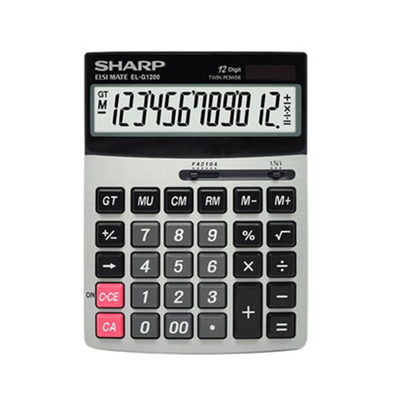 SHARP Calculator EL-G1200 Big Screen Big Button Financial Office Solar Computer SHARP Calculator EL-G1200 Big Screen Big Button Financial Office Solar Computer