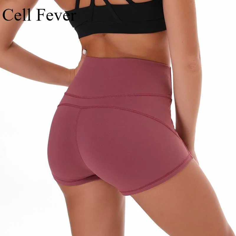 

High Waist Yoga Shorts Sexy Women Sports Shorts Fitness Running Workout Shorts Slim Tummy Control Gym Seamless Athletic Shorts
