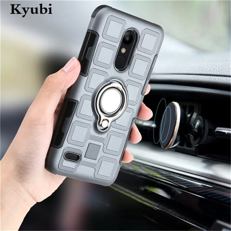 

Finger Ring Magnetic case for LG K10 K8 K4 2017 2018 cover Holder Phone case for LG Q6 Mini Q7 Plus Alpha V30 Q Stylus K9 etui