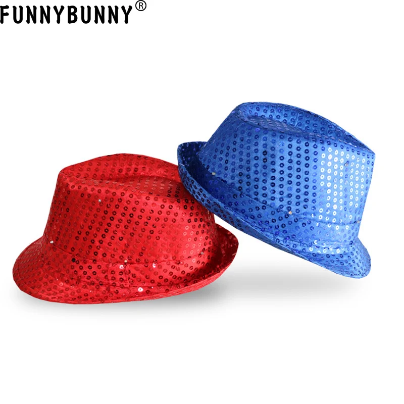 FUNNBUNNY 2 шт. дБ светодиодный фонарик Fedora Шляпа Унисекс красочные подходит для