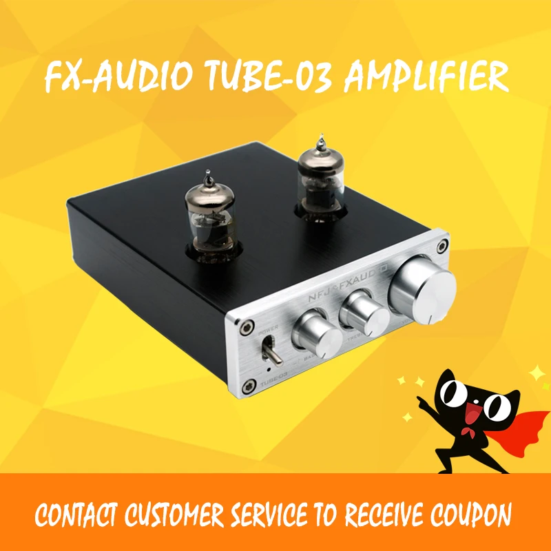 

FX-AUDIO TUBE-03 Home Tube Amplifier Audio 6K4 Bile Preamplifier Tube Amp Vacuum Tube Amplifier