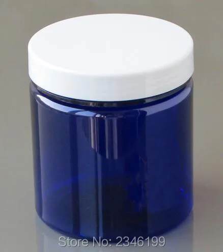 500 г 500 мл большой Ёмкость синий Jar Пластик горшок косметический крем Упаковка Контейнер, пустой Пластик уход за кожей крем банку, 10 шт./лот