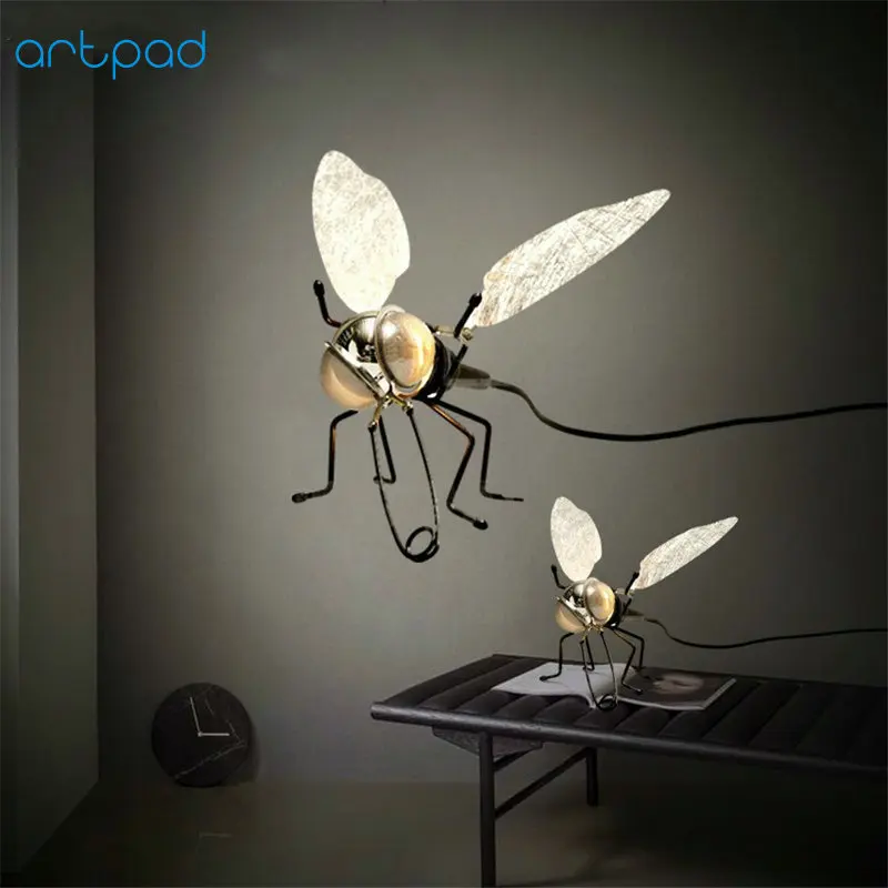 Artpad Modern Creative Bedroom Decorative Wall Light AC220V Fly Shaped LED Wall Lamp with Plug and Switch(E14 Bulb Included) Artpad Modern Creative Bedroom Decorative Wall Light AC220V Fly Shaped LED Wall Lamp with Plug and Switch(E14 Bulb Included)
