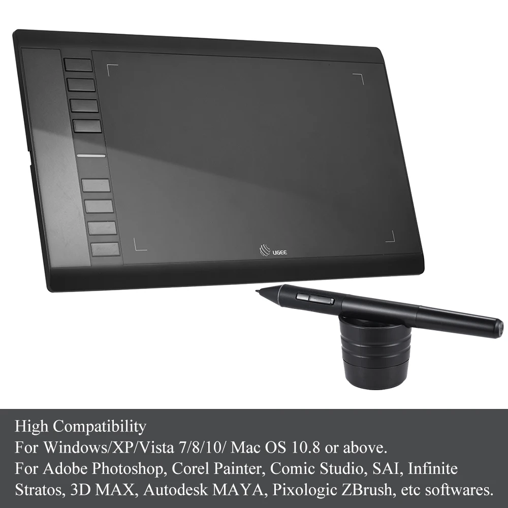 Graphics Drawing Tablet Digital Tablet Painting Board Electronic Drawing Board for Windows//XP//Vista 7//8//10 and for Mac OS 10.8 or Above