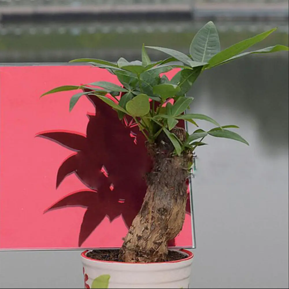 SUNICE Home Improvement Red Mirror Window