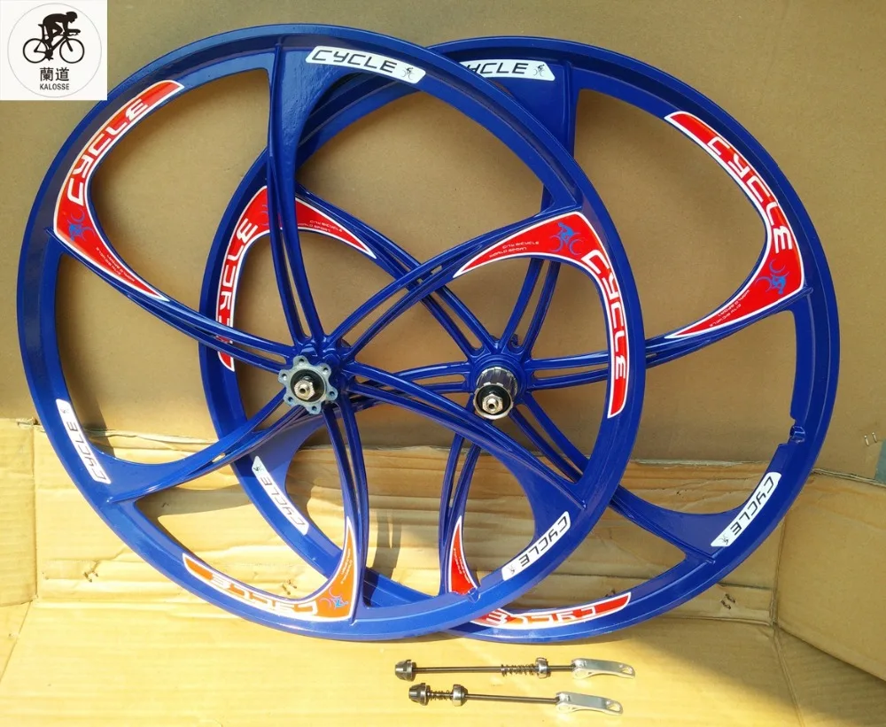 Flash Deal Kalosse  2 bearings 26inch   7/8/9/10 gear  cassette  Magnesuim alloy  wheels for  21/24/27/30 speed  26er  mountain bike wheels 0