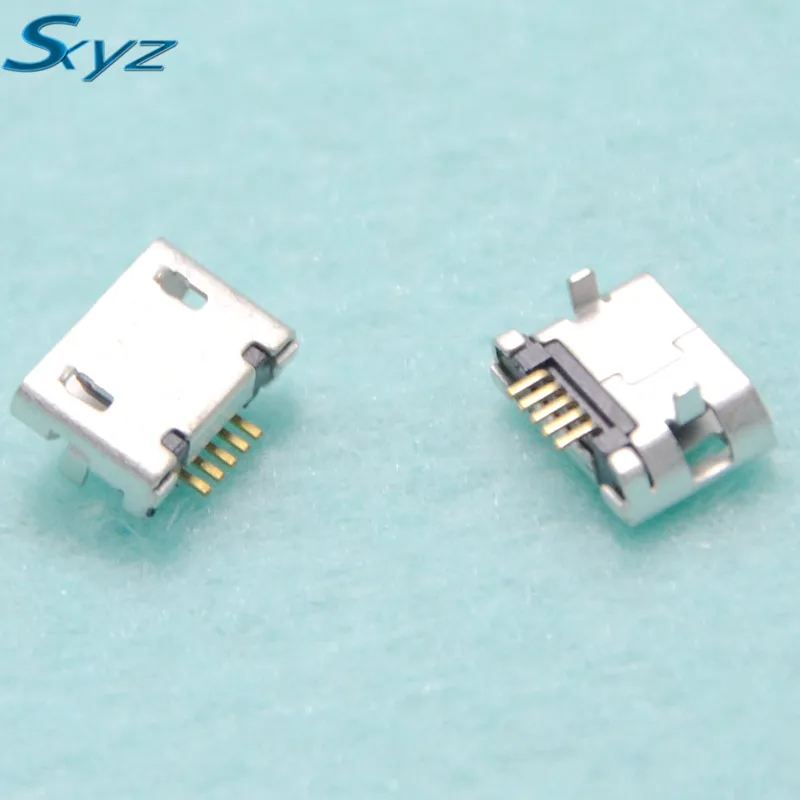 100Pcs Micro USB 5P,5 pin DIP Micro USB Jack,5Pins Micro USB Connector