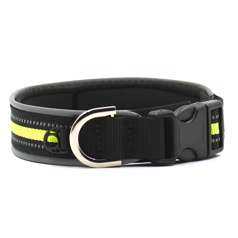 Buy Adjustable Reflective Nylon Dogs Collar Night