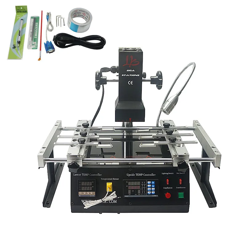 

Russian Tax-free shipping LY IR6500 V.2 IR BGA rework station soldering system Infrared reballing machine for IC chips welding