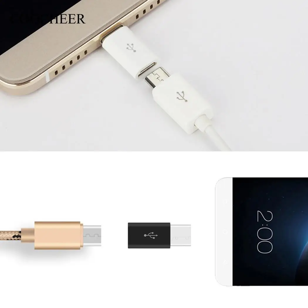 USB к C микропроцессор Тип соединителя Мужской адаптер Женский|Кабели передачи