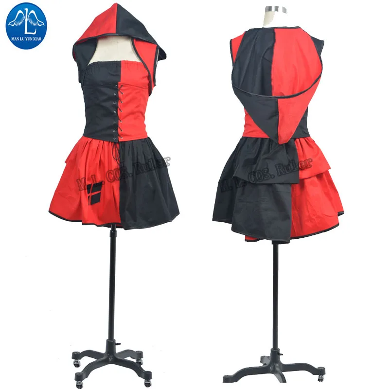 NEW ARRIVAL Batman Harley Quinn Cosplay Costume Dress Up Custom Made for Helloween NEW ARRIVAL Batman Harley Quinn Cosplay Costume Dress Up Custom Made for Helloween