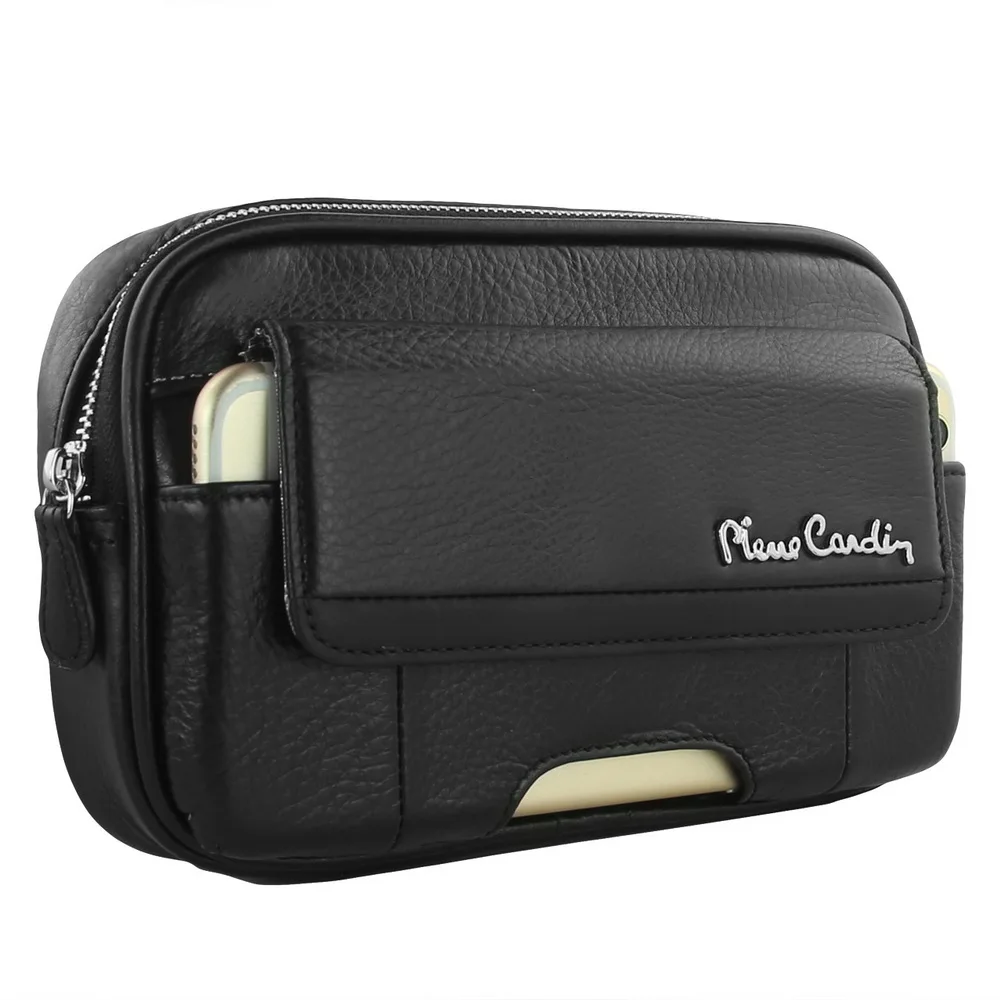 

Pierre Cardin Genuine Leather Belt Clip Case Cover For Samsung Galaxy Note 8 7 5 4 Cell Phone Case Pouch Phone Bag Free Shipping