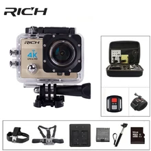 Богатая экшн-камера 4K Ultra HD 1080p wifi Спортивная камера s Q5 14MP 30fps/60fps Подводная Водонепроницаемая камера s шлем Экстремальная камера