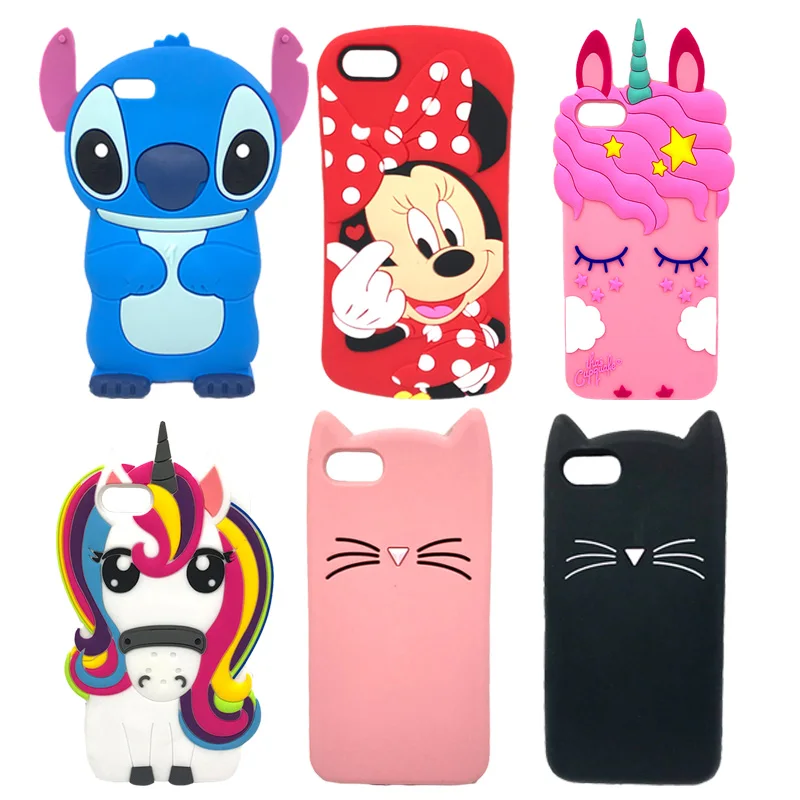 

Silicone Cover For 5.45" Huawei Y5 2018 Cute 3D Unicorn Cat Stitch Case For Huawei Y 5 Y5 Prime 2018 Fundas Coque Phone Bag Capa