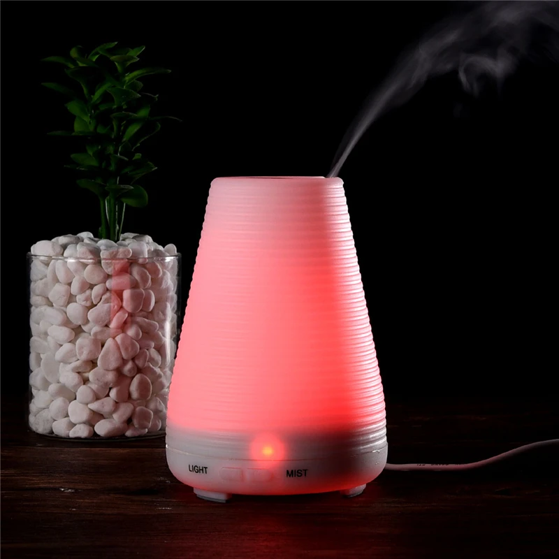 

100ml Electric Portable Ultrasonic Aromatherapy Humidifier Air Purifier with 7 Color LED Lights Essential Oil Aroma Diffuser 41