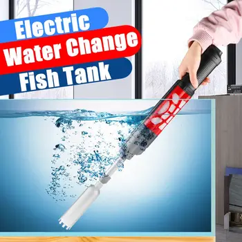 

Electric Aquarium Sand Washing Auto Cleaner Vacuum Gravel Syphon Ornamental Fish Tank Pump Water Change Pump Filter Clean Tools