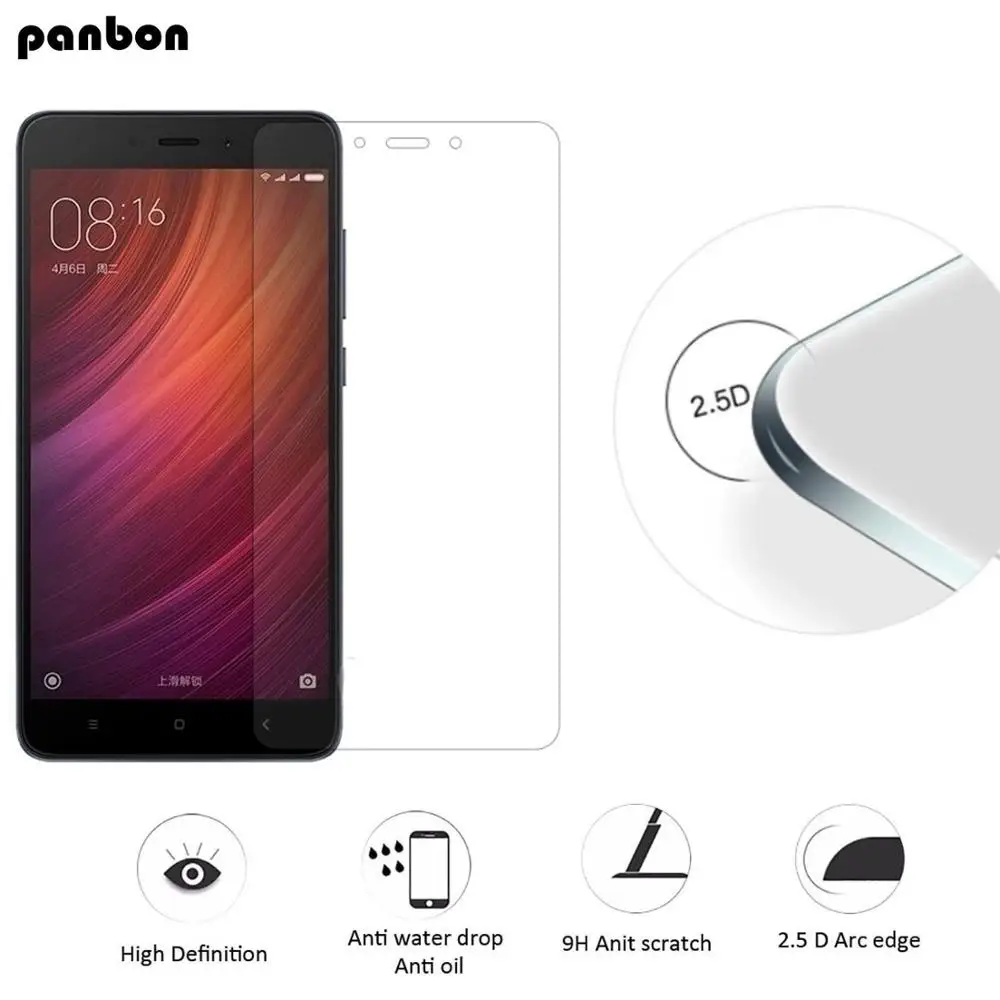

Panbon Original Tempered Glass For Xiaomi RedMi Note 4X 4 Screen Protector for Xiaomi RedMi Note 4 4X Pro Film Note4 Note4X