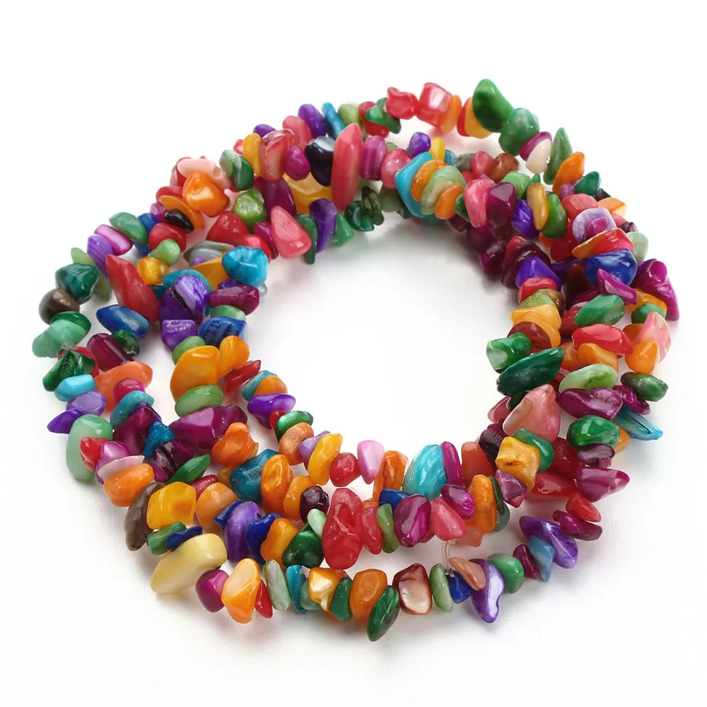 

5-8mm 1Strand Approx.80cm/31.5" Natural Colored Irregular Mother Of Pearl Shell Spacer Beads Hot sale women necklace beads F1838