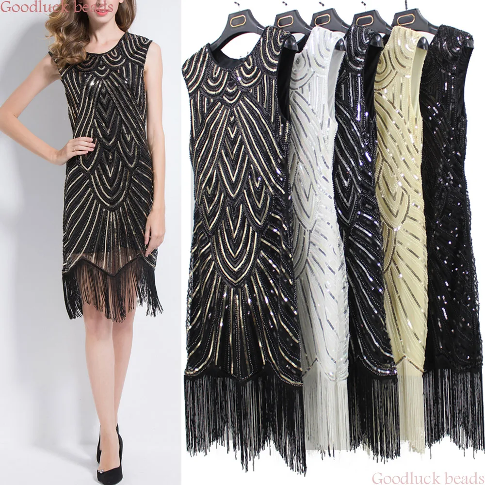 sequin fringe midi dress