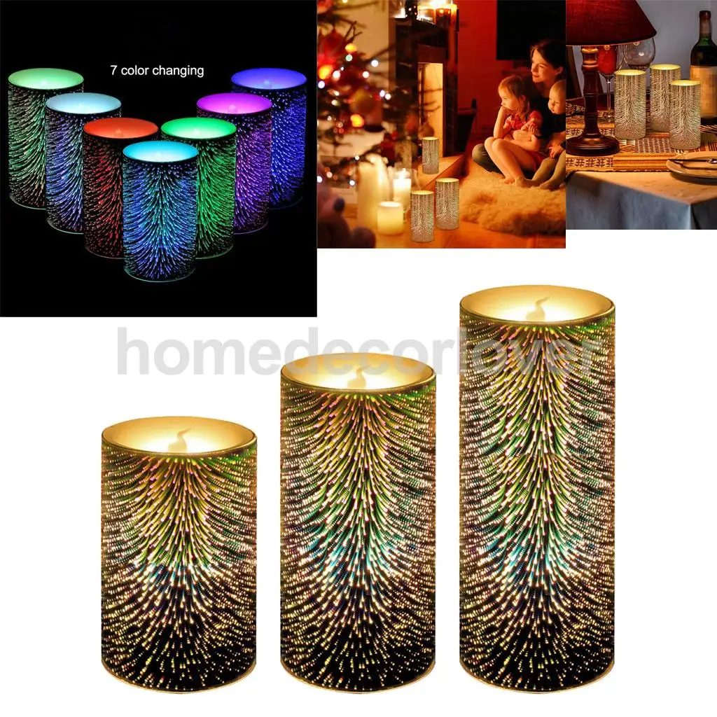 Buy Battery Operated 7 Color Changing LED Candles