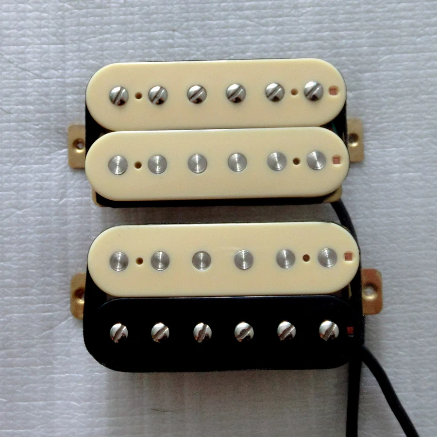 

Sell Free Shipping Neck and bridge Zebra Ivory color Alnico 2 humbucker guitar pickup