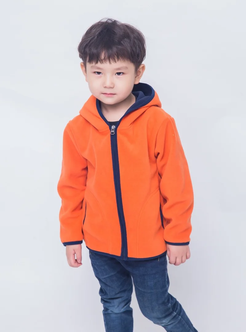 Теплое Детское пальто из мягкого флиса Куртки для маленьких мальчиков и девочек ветрозащитная верхняя одежда для детей от 2 до 12 лет