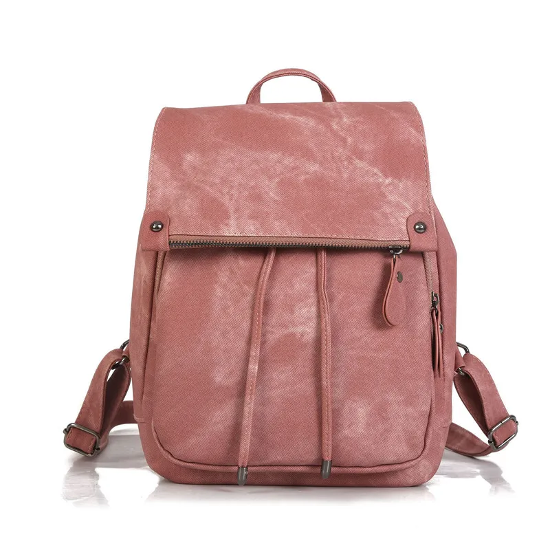 

Women Backpacks 2019 PU Leather Backpack Female Solid Color Bookbag Mochila Gift Backbag Backpack Schoolbag For Girls