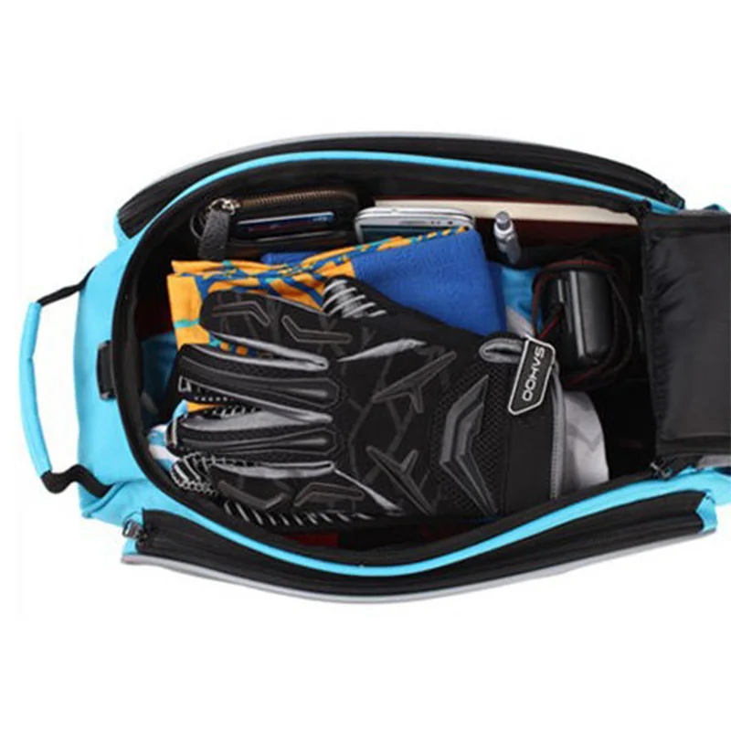 13L Bicycle Rear Bag Multifunction Shelf Utility Bike Rear Frame Pannier Large MTB Road Bicycle Bags Shoulder Bag BG0072 (6)