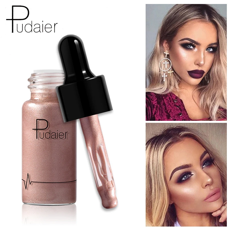 

pudaier Shimmer Liquid Highlighter Lasting Brighten Concealer Eye Lip Face Glow illuminating Bronzer&Highlighter Makeup Beauty