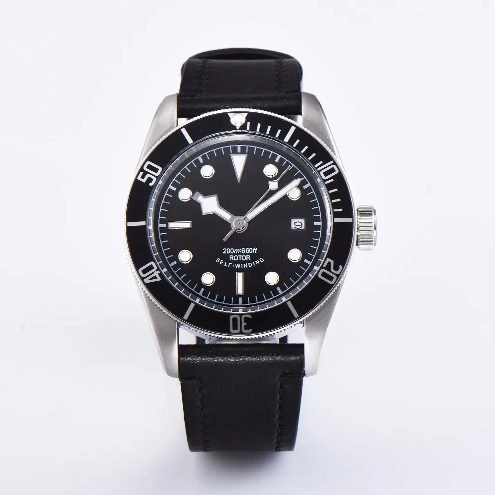 

CORGEUT 2018 new 41mm sapphire case luxury brand super luminous Miyota movement automatic watch men A7