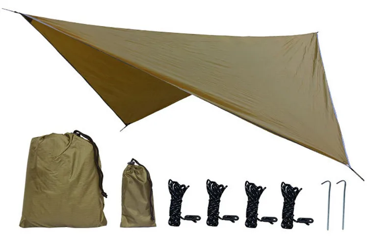 Непромокаемый гамак навес палатка алмазного Размера Открытый Кемпинг палатки зонт тент Многофункциональный пляжный 360*290 см PU2000