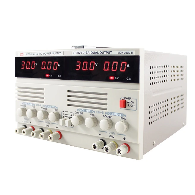 MCH 303D II (30V 3A) DC power supply can be connected in series