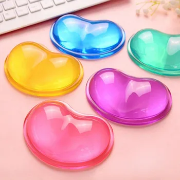 

Stylish Heart-shaped Wrist Pad Practical Mouse Pads Silicone Wrist Rests Gel Rest Support Pad PC Laptop Computer Cushion Pad