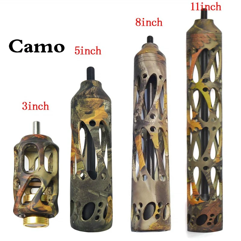1 шт. " /3"/" /8"/1" комбинированный изогнутый лук стабилизатор амортизация снижение шума ЧПУ для стрельбы из лука на открытом воздухе аксессуары