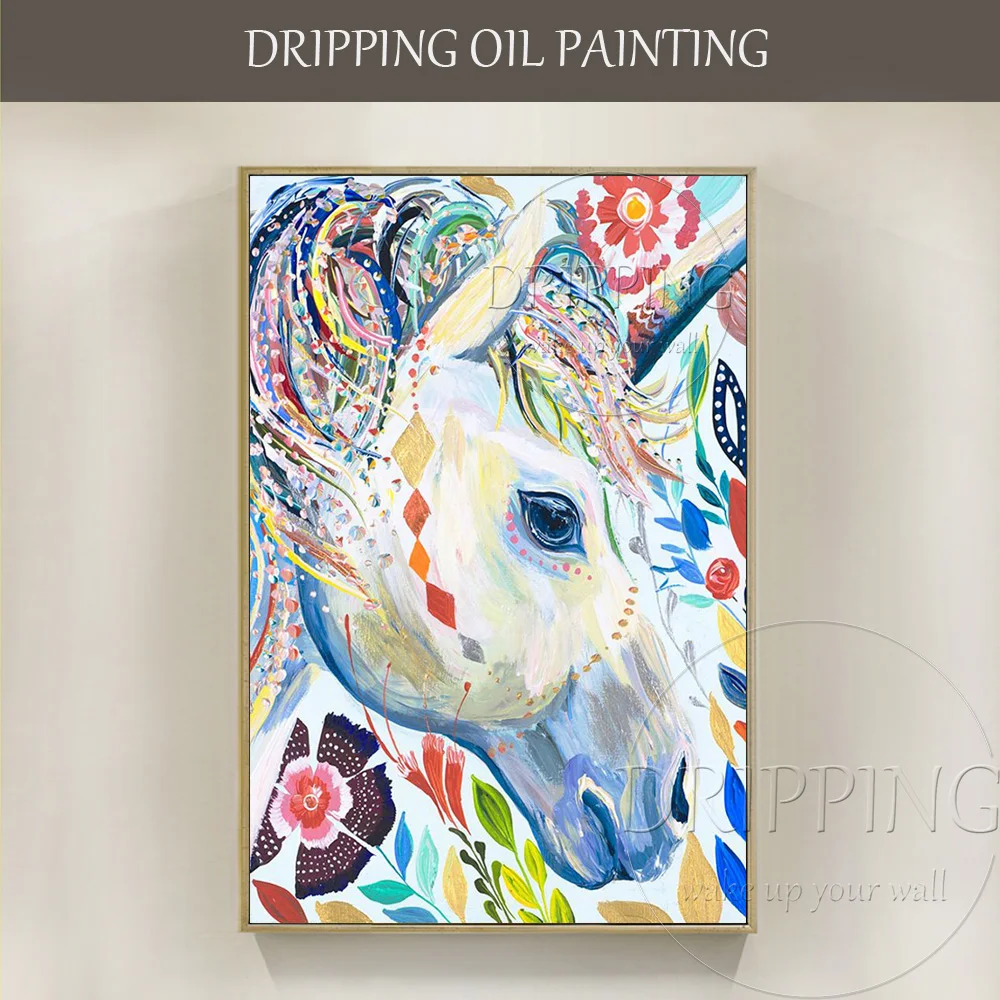 Free Shipping Artist Hand painted High Quality Specially Horse Animal
