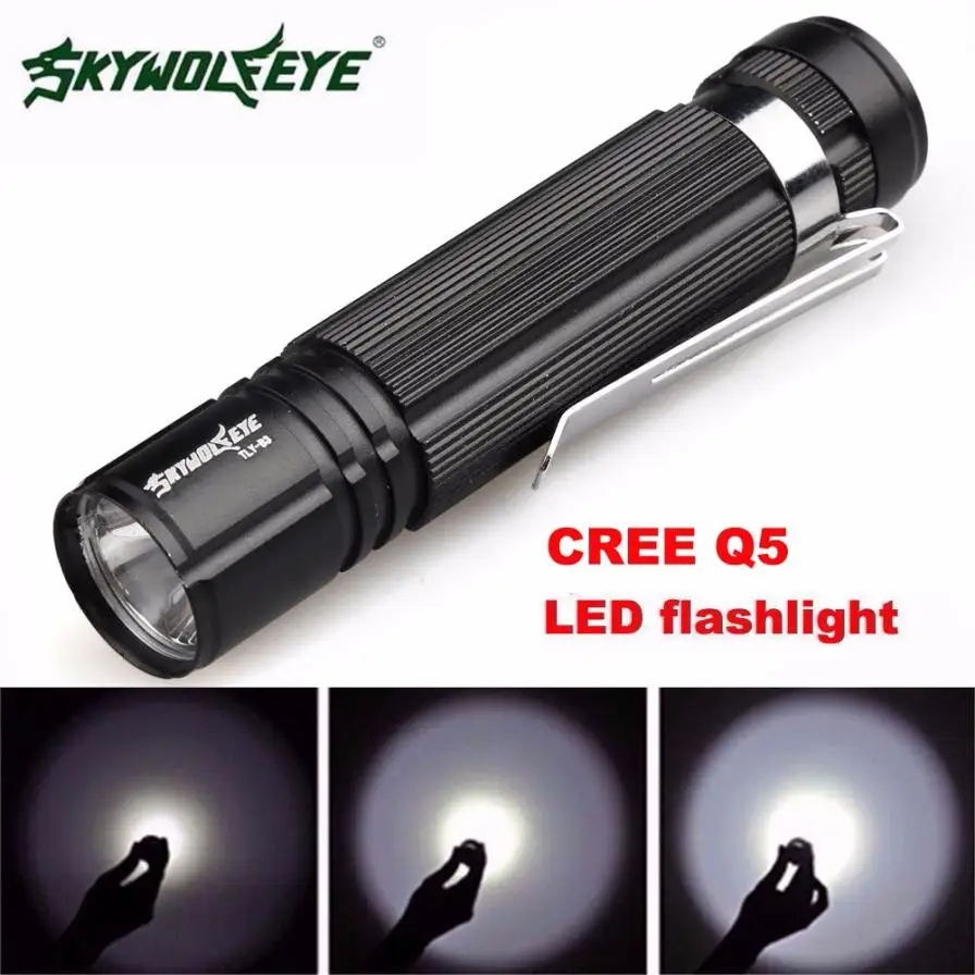 2017 Новый 7 Вт CREE Q5 LED 1200lm мини-фонарик Torch Light 14500/AA лампа Водонепроницаемый 721