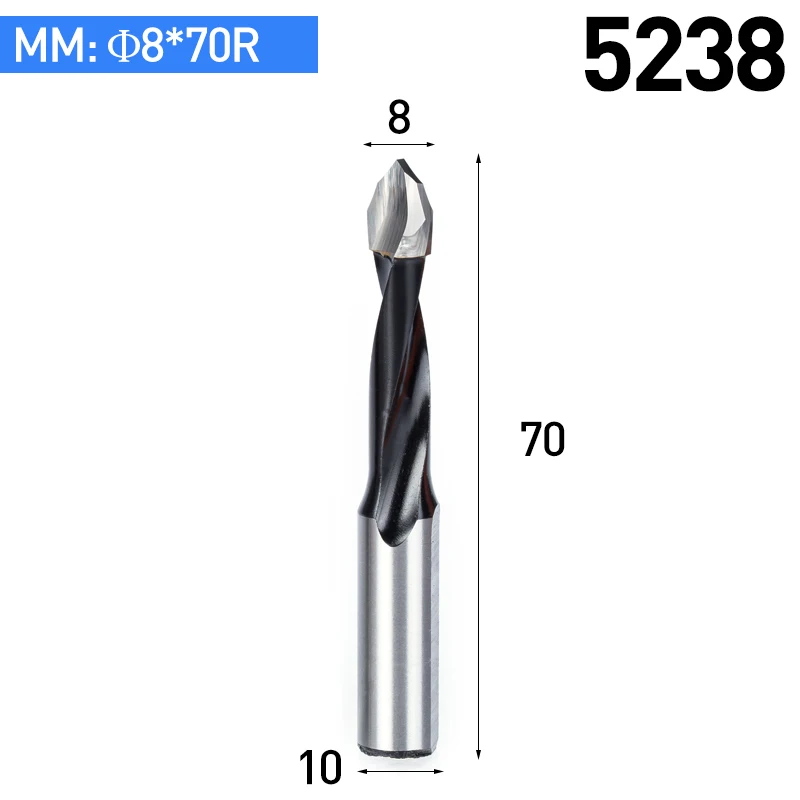 HUHAO 1 шт. биты для сверла для деревообработки длина 70 мм диаметр. 5-10 мм Фреза для сверления отверстий из карбида дерева - Цвет: 5238R