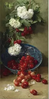 

36-73-Needlework Crafts Home decor 14CT embroidery Higher Quality Counted Cross Stitch Kit Set DIY Oil painting Cherries