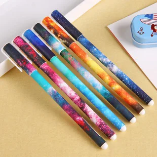 

New! Creative Gel Pen Kawaii Fashinable Office And School Supplies Stationery 6pcs/set 0.38mm Colorful