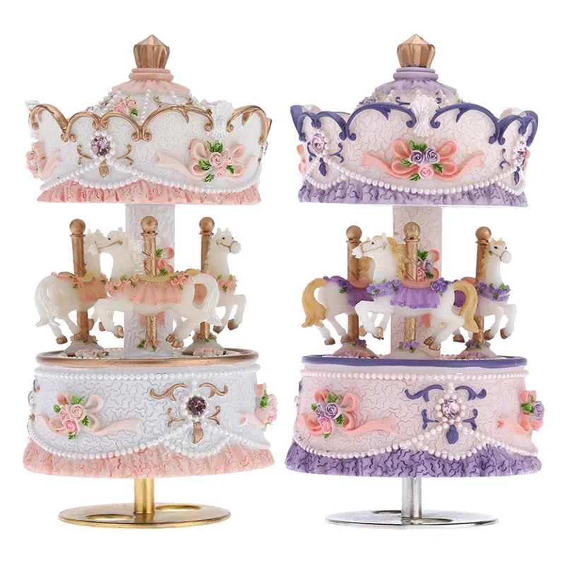 

Quality Carousel Music Box Creative Gift Gifts For Kids Musical Carousel Boxes Boxs Navidad Decorations For Home Ornaments