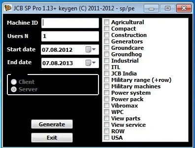 Сервис jcb parts Pro 2,00+ руководство по обслуживанию+ keygen