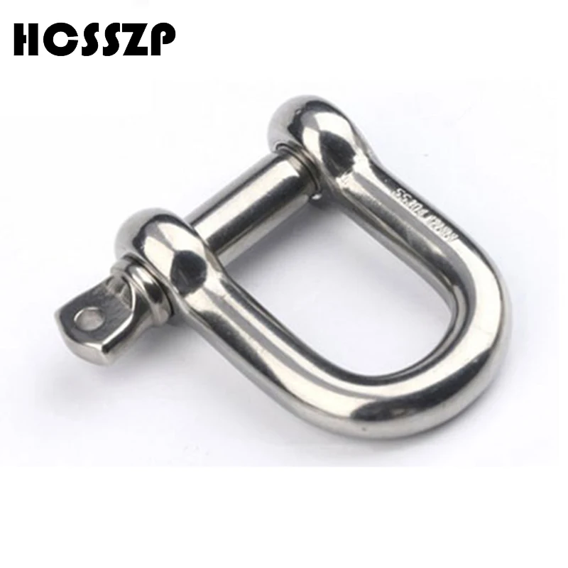 

HCSSZP 10 pcs M4 Stainless Steel 304 Rigging High Tensile Marine D Type Shackle Free Shipping