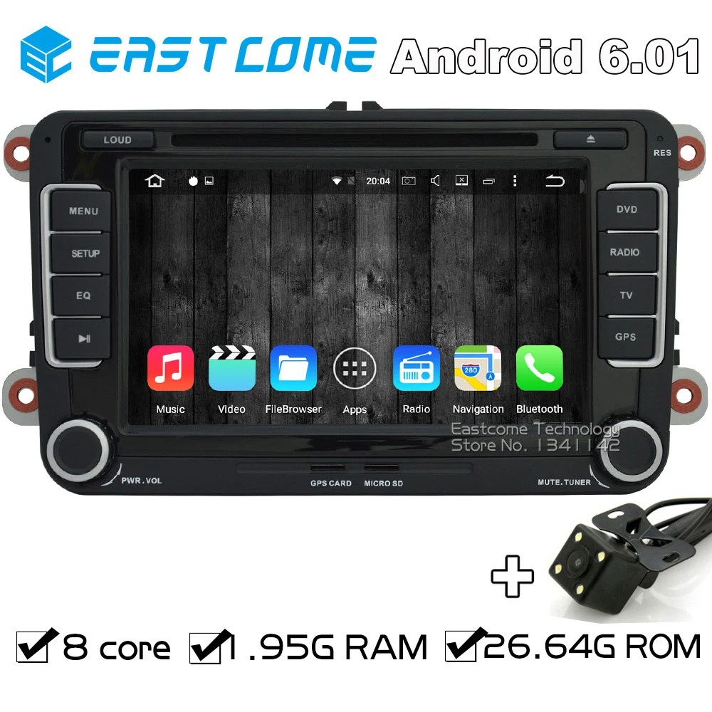 Excellent Octa Core 8 Core Android 6.01 Car DVD for Volkswagen VW PASSAT CC PASSAT Golf 5 Golf 6 Tiguan Touran EOS With Backup Camera GPS 0