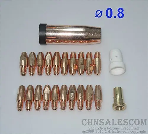 CHNsalescom 23 шт. MB 401D 501D MIG/MAG сварочный пистолет контактный наконечник 0 8x30 M8 газовая