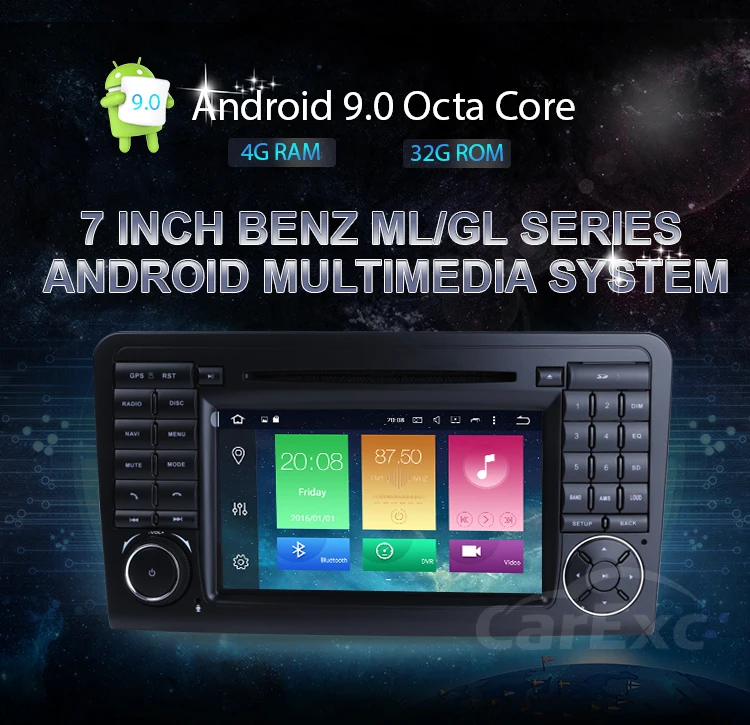 Sale Android 9.0 Octa Cores Car DVD GPS Player For Benz ML W164 W300 ML350 ML450 ML500 GL X164 GL350 GL450 GL500 Radio Stere Carplay 14
