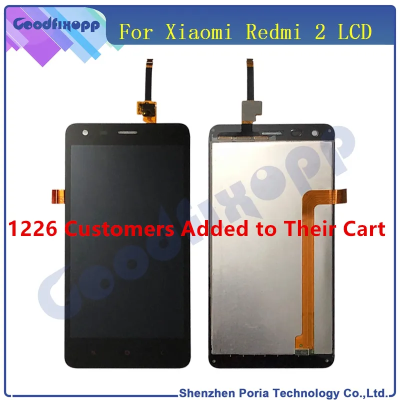 For Xiaomi Redmi 2 LCD Display With Frame Redmi 2 Touch Screen