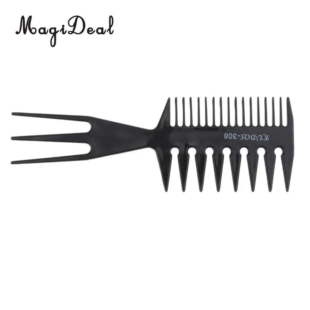 3 Way Large Wide Tooth Comb Salon Afro Hair Pick Brush Comb Hairdressing Hair Styling Comb Braid Tool