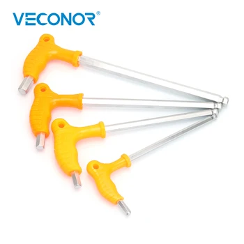 

T Handle Ball End Allen Hex Key Wrench Spanner Hand Tool 8~14mm 8 10 12 14 mm